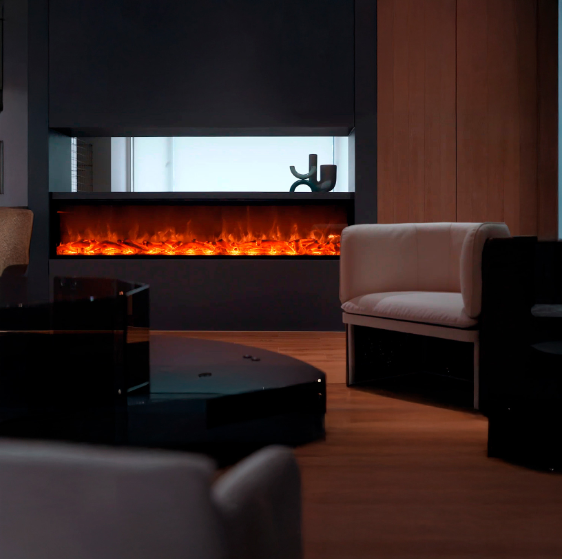 Lareira Elétrica Led AMIATA 180cm Sined