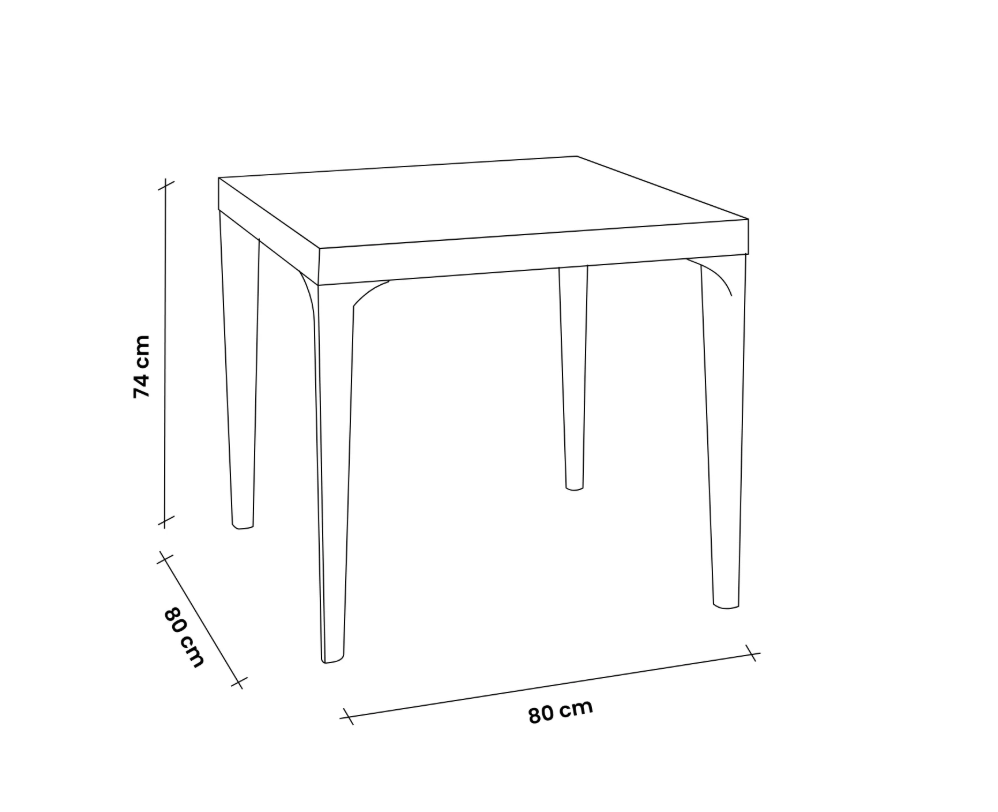 Mesa Quadrada MALMO BICA