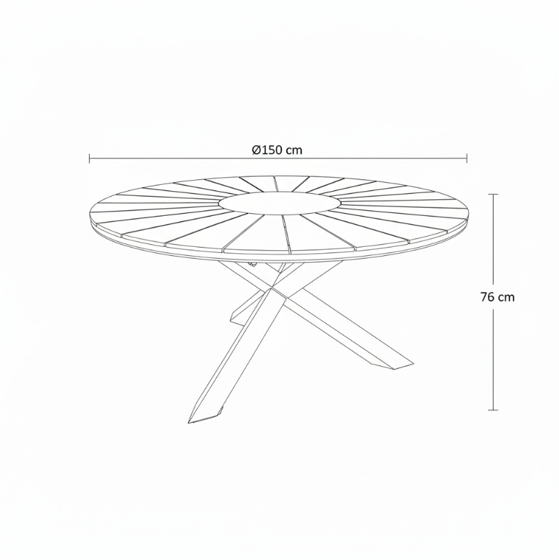 Mesa Redonda SUPERGA Sined Ø150cm