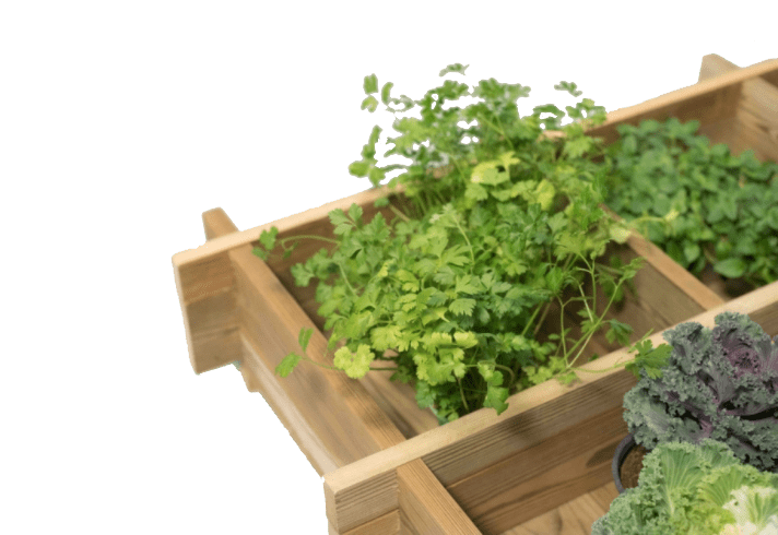 Mini Horta de Madeira Urbana - IOT-POOL
