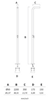 Chuveiro exterior Inox AQA 97