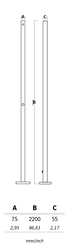 Chuveiro em aço Inox AQA 91ECO