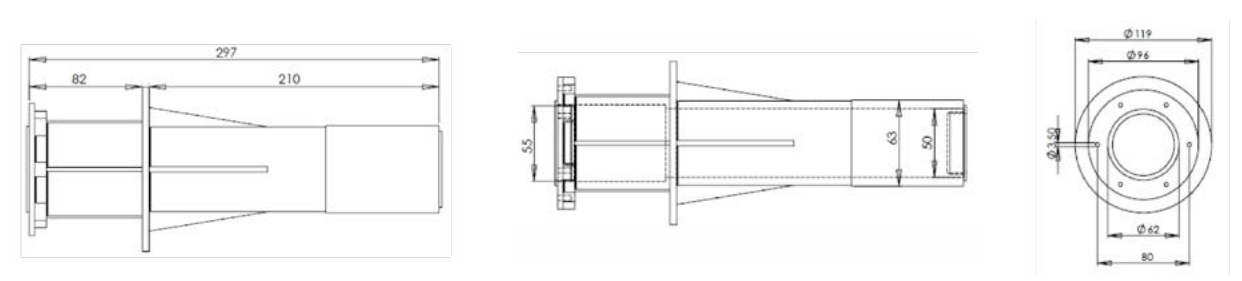 Passamuros roscar ABS - betão - IOT-POOL