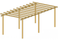 Pérgola de Madeira Postes Redondos 650x300 cm - IOT-POOL