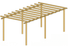 Pérgola de Madeira Postes Redondos 650x300 cm - IOT-POOL