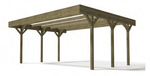 Pérgola de madeira sem cobertura 606 x 512 x 269 cm - IOT-POOL