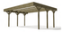 Pérgola de madeira sem cobertura 606 x 512 x 269 cm - IOT-POOL