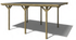 Pérgola Soft de madeira com cobertura 303 x 512 x 233 cm - IOT-POOL