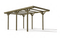 Pérgola Soft de madeira com cobertura 303 x 512 x 233 cm - IOT-POOL