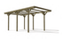 Pérgola Soft de madeira com cobertura 303 x 512 x 233 cm - IOT-POOL
