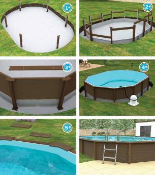 Piscina Decagonal Alongada 02 4,34 x 5,96m - Naturalis - IOT-POOL