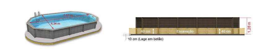 Piscina Decagonal Alongada 03 4,34 x 7,37m - Naturalis - IOT-POOL