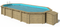Piscina Elevada/Enterrada - Madeira (Oval) Zadar - 8,57 x 4,57 x 1,31m - IOT-POOL