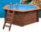 Piscina Elevada/Enterrada - Madeira (Redonda) - Algarve D355cm (5,56m3) - IOT-POOL