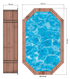 Piscina Elevada/Enterradas - Madeira (Oval) - COMINO 563x352x124cm (14,44m3) - IOT-POOL