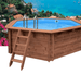 Piscina Elevada/Enterradas - Madeira (Redonda) - Riviera D434cm (8,95m3) - IOT-POOL