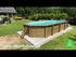Raised/Inground Swimming Pool - Wood (Oval) Gozo - 5,86 x 3,86 x 1,2m