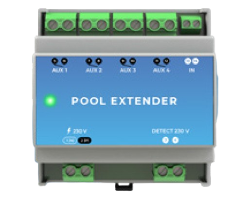 Módulo Pool Extender - extensão 4 auxiliares - IOT-POOL