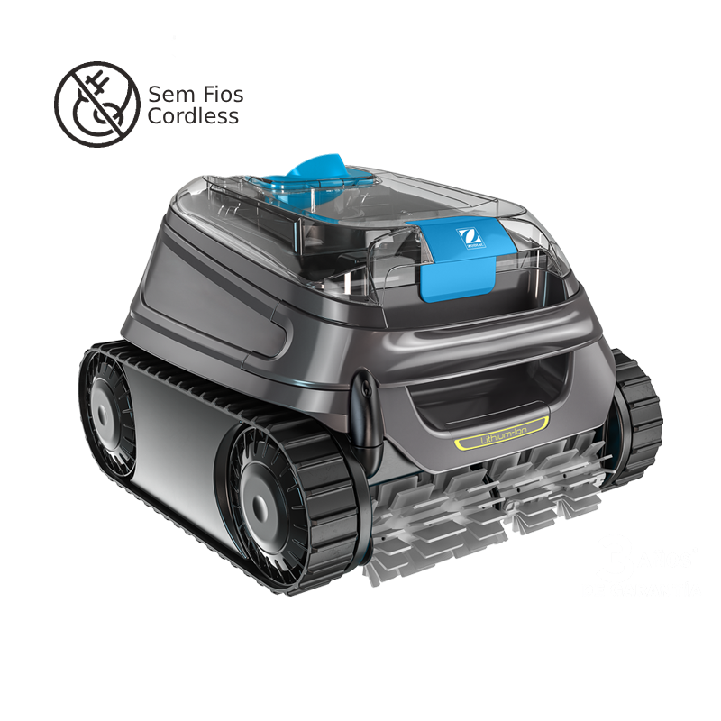 CNX-Li 52 iQ cordless automatic battery pool cleaner cleans robot bottom