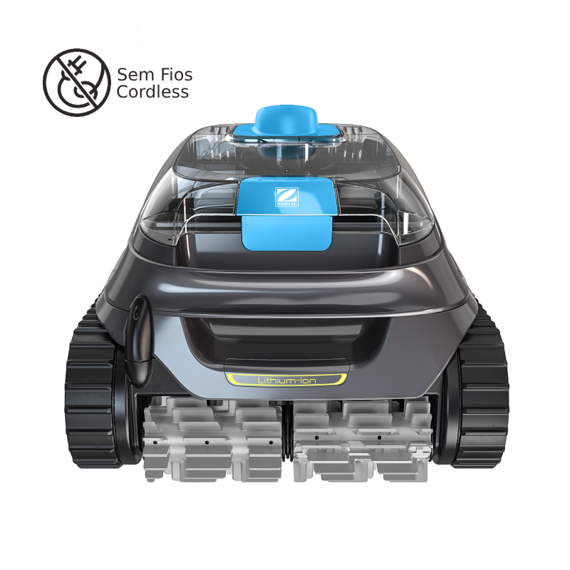 CNX-Li 52 iQ cordless automatic battery pool cleaner cleans robot bottom