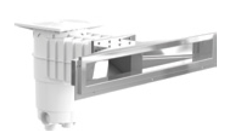 Skimmer Design A800i em ABS e AISI 316L para piscinas de liner / betão
