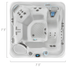 SPA HOTSPRING ARIA - 5 lugares - IOT-POOL