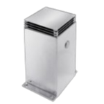 Botão piezoelétrico com suporte quadrado Inox AQA 134/134A/134LED