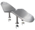 Espreguiçadeira de hidromassagem em aço Inox AQA 120.2/120.2L