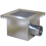 Ralo quadrado Inox AQA-SCAV/AQA-SCAVL