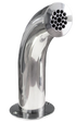Botão piezoelétrico com suporte Inox AQA 133/133A/133LED
