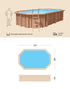 Schwimmbad aus Holz - SEA BREEZE - 6,07X3,96X1,31 (MT)