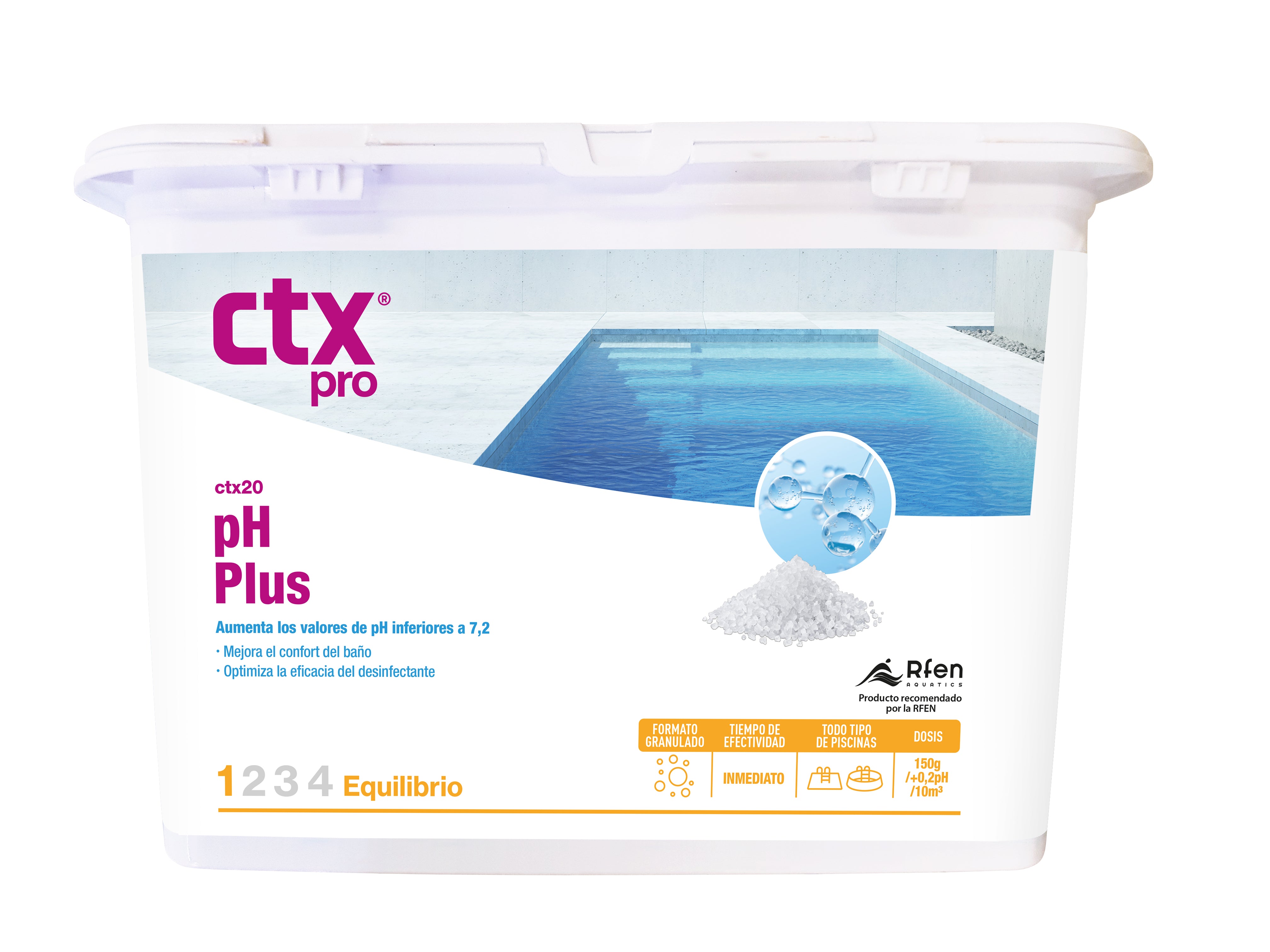 CTX-20 pH+ (pH plus) Solido - Dosaggio: 1,5Kg--&gt;100m3