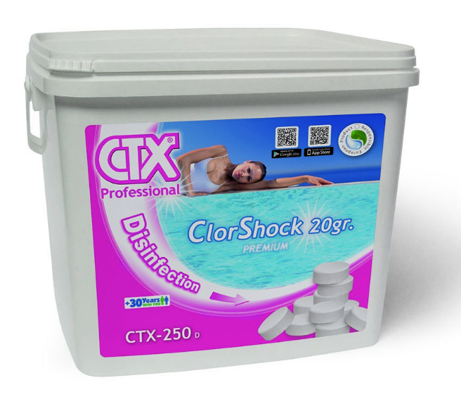 CTX-250 ClorShock Premium Pastilha rápida 20gr (Tricloro) - IOT POOL