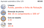 Aspirador Eléctrico ULTRA 125 - Piscina Publica - IOT POOL
