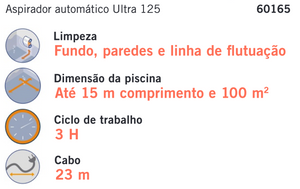 Aspirador Eléctrico ULTRA 125 - Piscina Publica - IOT POOL