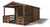 Le Brévent Garden Shelter with porch option 300 x 300 x 237 cm