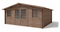 Garden shed Thorens with porch option 500 x 400 x 235 cm