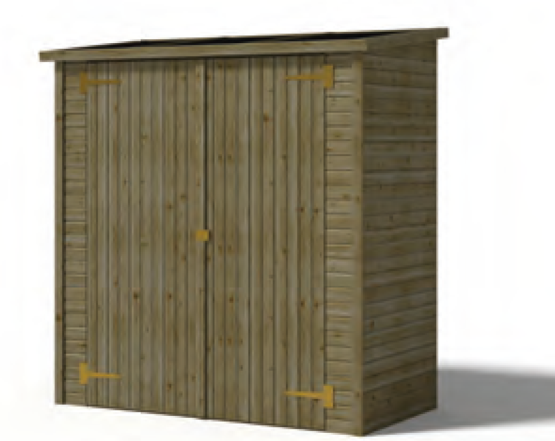 Brown wooden case for storage