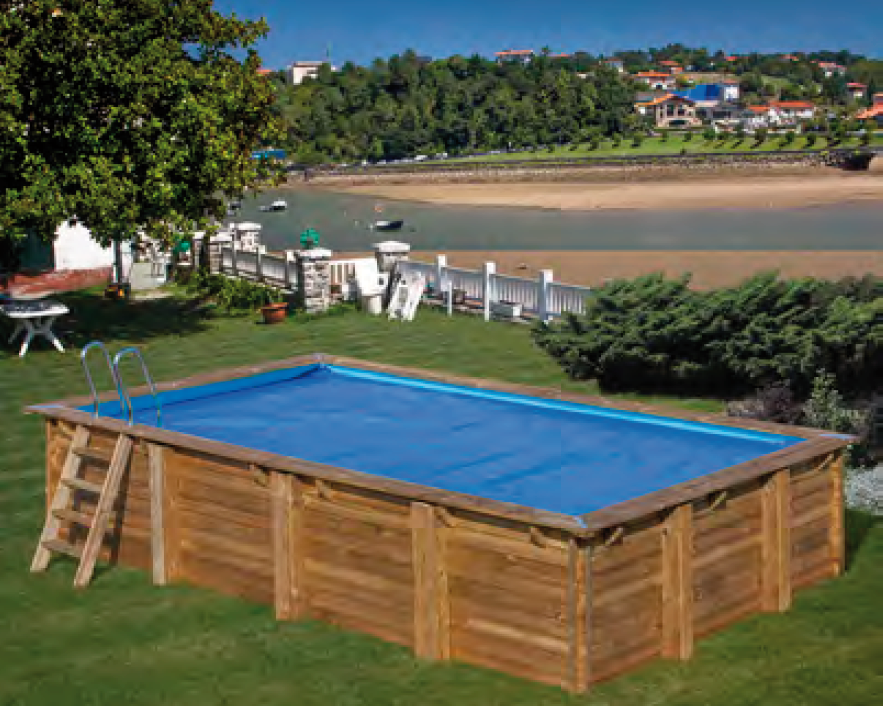 400μ isometrische zomerdekking voor houten zwembaden - Évora, Anise, Cardamon