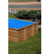 Couverture d'été isométrique 400μ pour piscines en bois - Evora, Anis, Cardamone