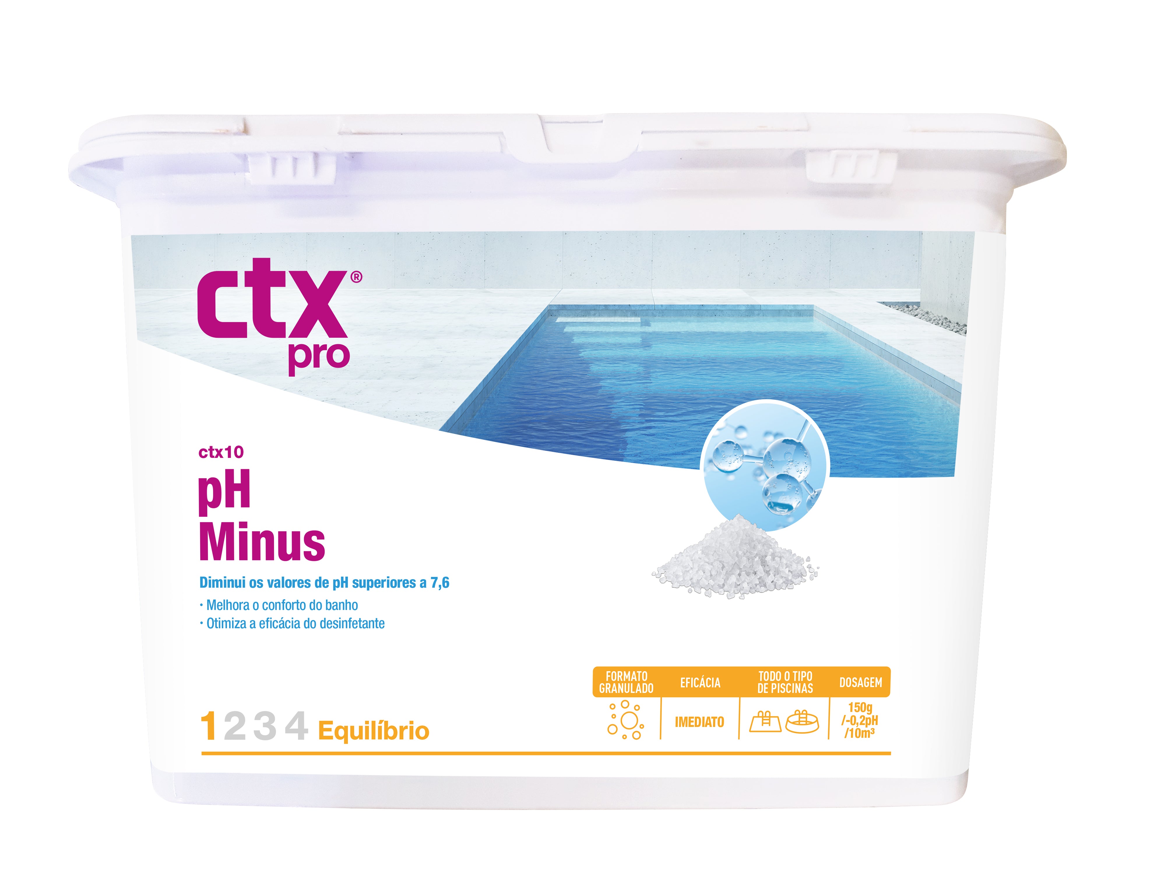 CTX-10 pH- (pH meno) Solido - Dosaggio: 1,5Kg--&gt;100m3