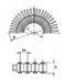 Griglie curve reversibili per grondaie – 35 mm