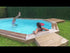 Verhoogd/ingegraven zwembad - Hout (rond) - Lily, Vanille, Violette