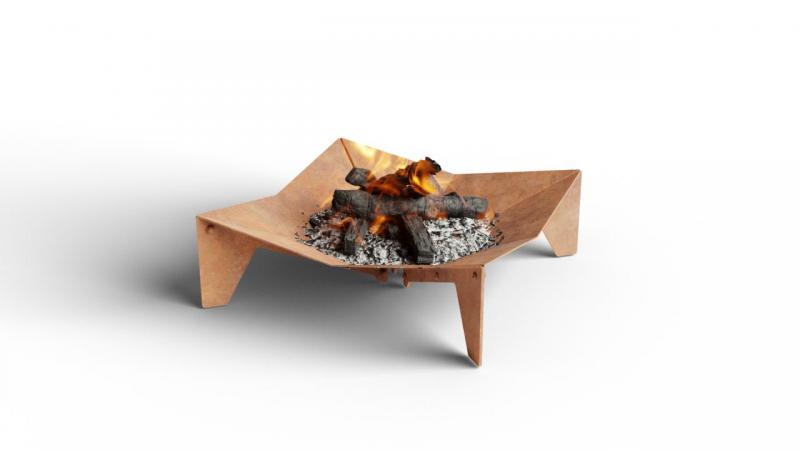Origami fireplace