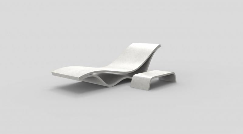 Coffee table for CHAISE sun lounger
