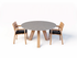Concrete Wood ROUND UP Table