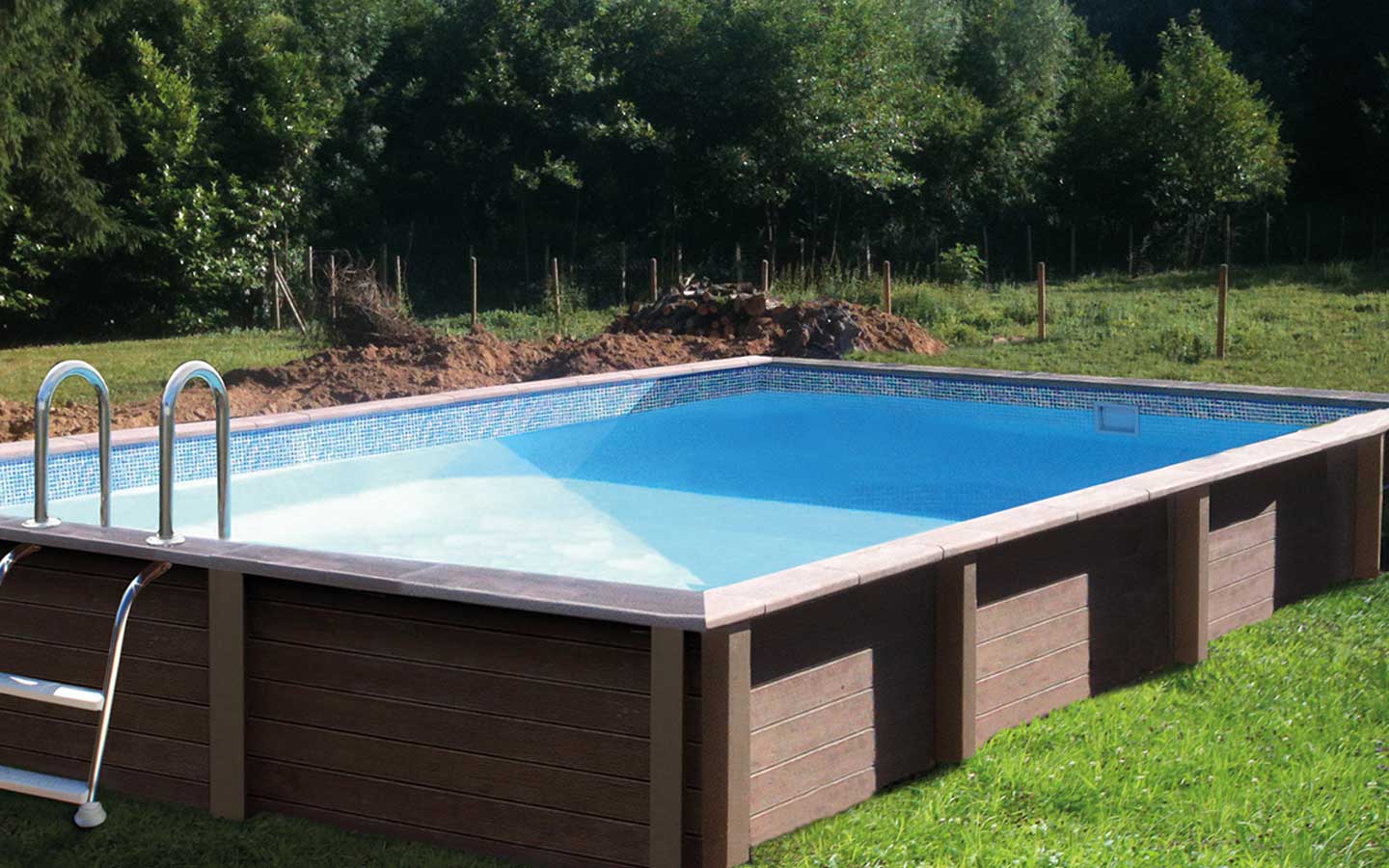 Rectangular swimming pool R15 01 2,90 x 4,31m - Naturalis