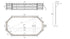 Piscine surélevée/souterraine - Tulum (ovale) en bois - 8,57x 4,57 x 1,45m